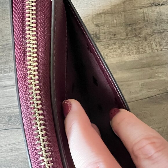 Kate Spade Brynn Large Continental Wallet in Deep Berry - Picture 3 of 5